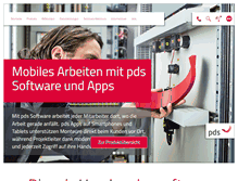 Tablet Screenshot of pds.de